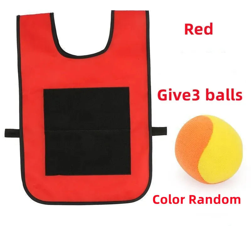Sticky Jersey Vest voor Kinderen – Buitenspeelgoed met Klittenbandballen