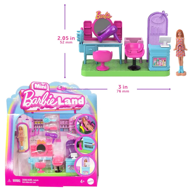 Mini BarbieLand Kapsalon – Poppenhuis Accessoire voor 30 cm Barbie