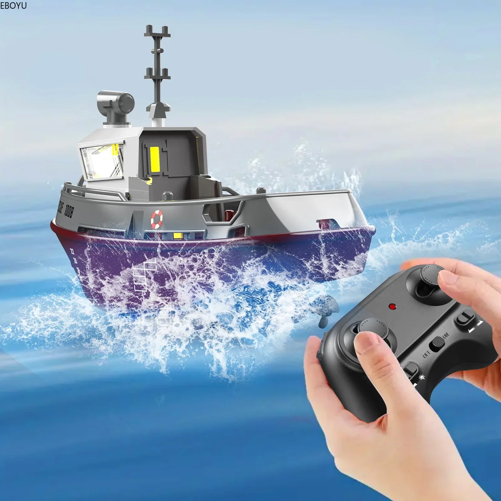 S820 RC Brandweerboot 2.4G – Waterstraal & 20 min Speeltijd