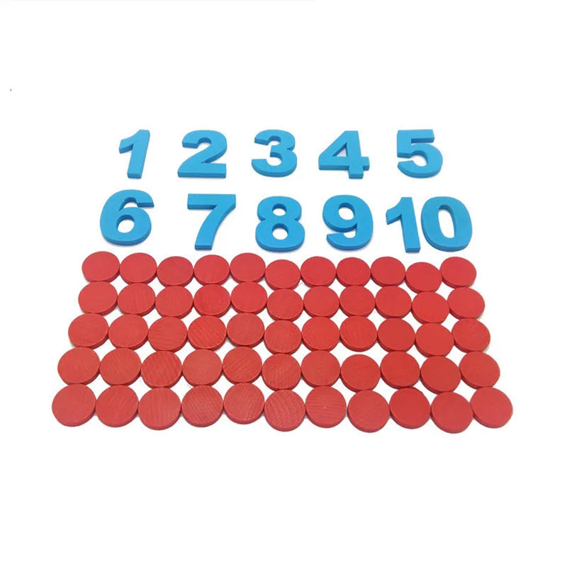 Montessori Houten Nummers Leerkaart 1-9000 – Educatief Telspel (3-12 jr)