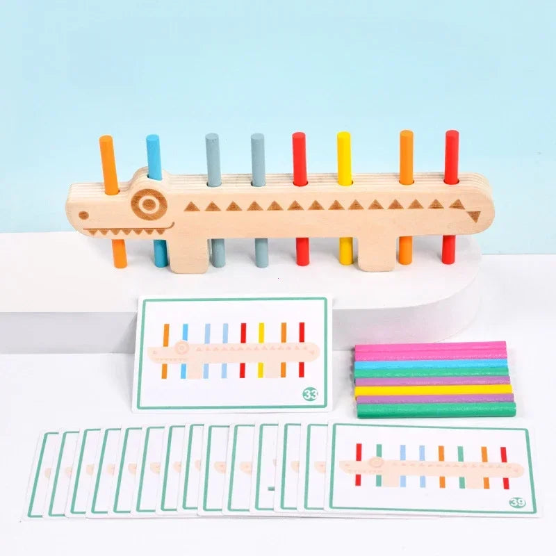 Montessori Houten Speelgoed – Kleurrijk Educatief Blokken (0-6 jaar)