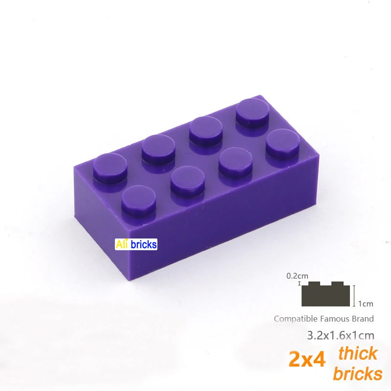 80 Stuks Bouwstenen – Dikke Blokken Compatibel met Lego (3+)
