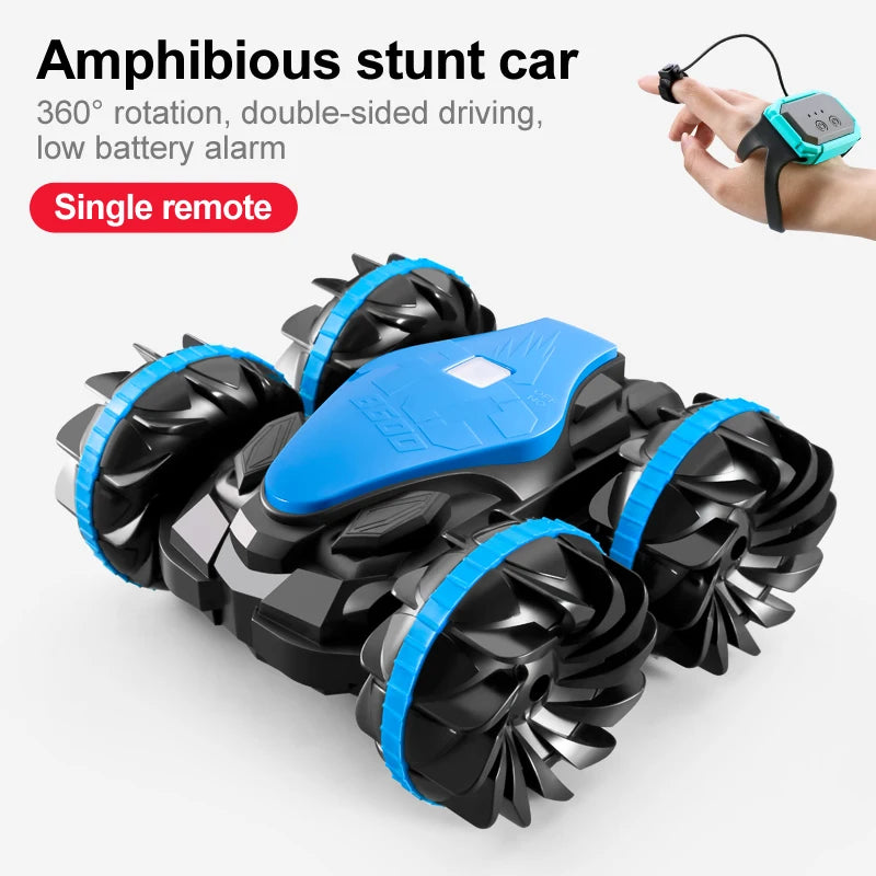 Amfibische RC Stuntauto – 4WD Waterdicht 360° Speelgoedauto