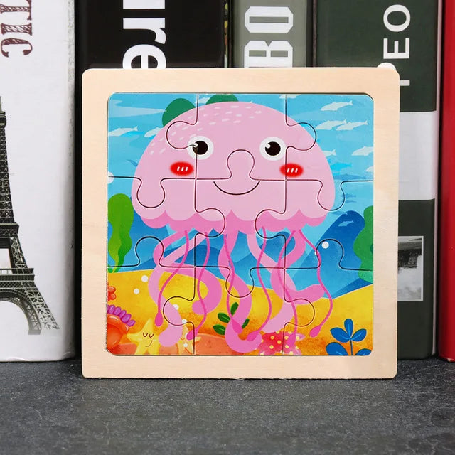 Houten Dierenpuzzel voor Kinderen – Educatief & Duurzaam (3-6 jr)
