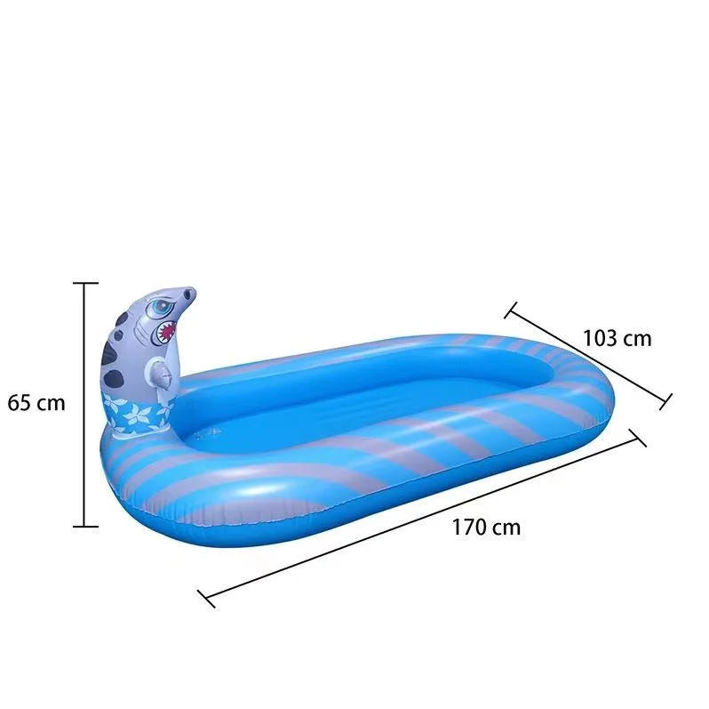 Opblaasbaar Dinosaurus Zwembad met Waterspray – PVC Kinderbad 3+