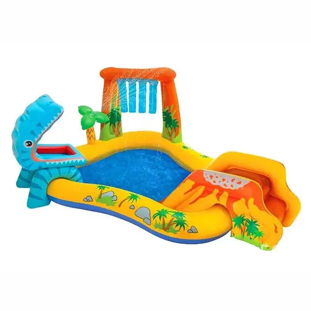 Opblaasbaar Kasteel Zwembad Kinderen – Met Glijbaan & Waterpret 3+