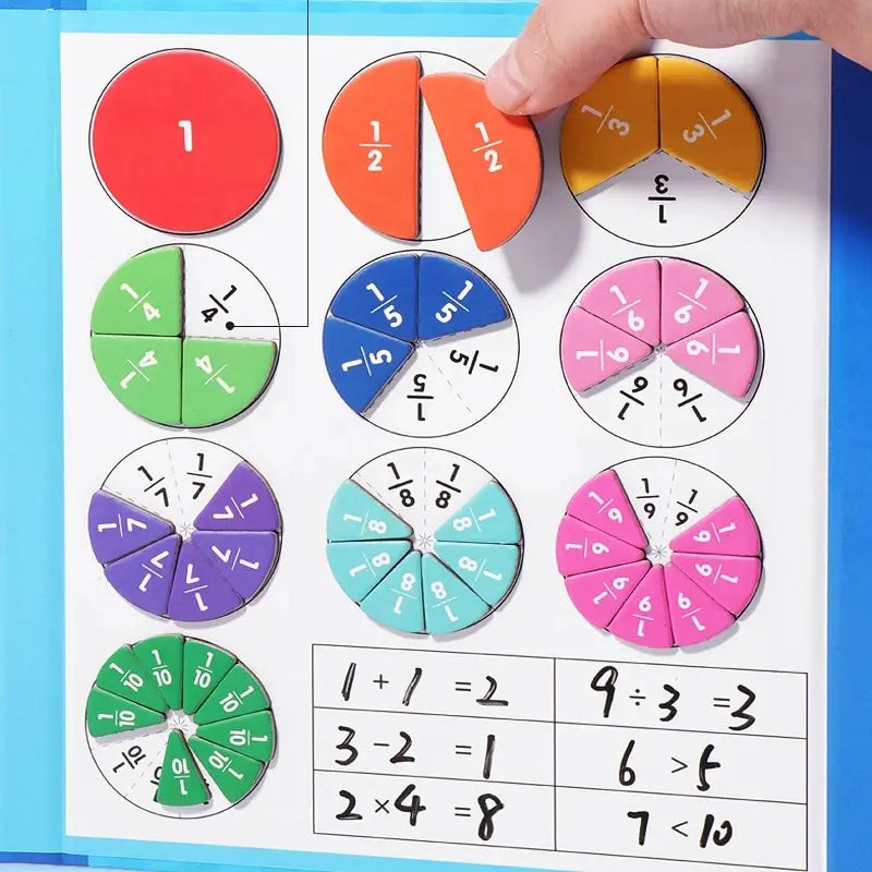 Magnetische Fractiepuzzel – Montessori Wiskundespel (3-12 jaar)