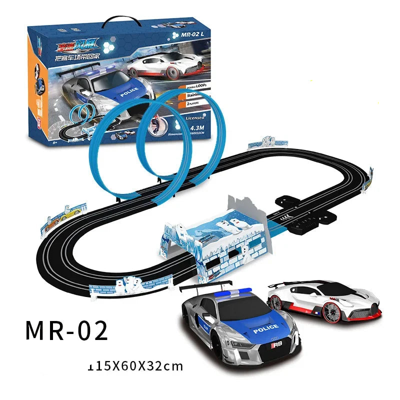 Elektrische Racebaan met 2 Auto’s & Controllers – Race Speelgoedset