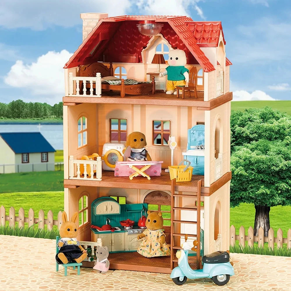 Bosfamilie Poppenhuis Keuken – 1:12 Miniatuurhuis met Meubels