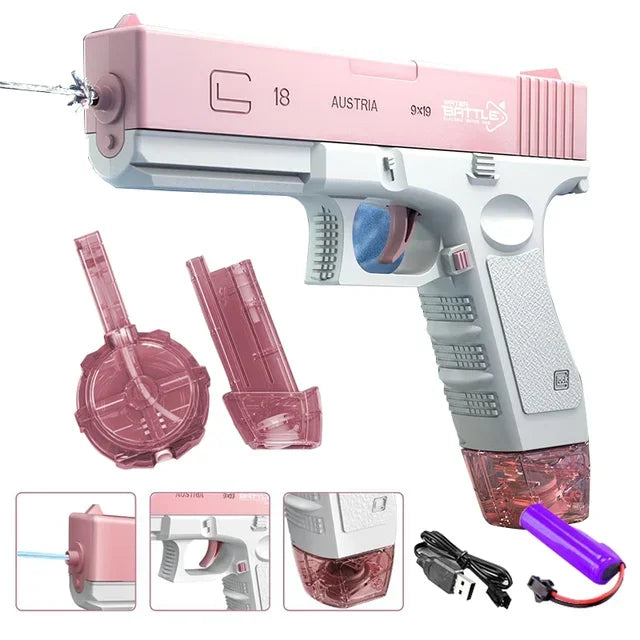 Elektrisch Waterpistool Volwassenen โ Met LED en Krachtige Squirt