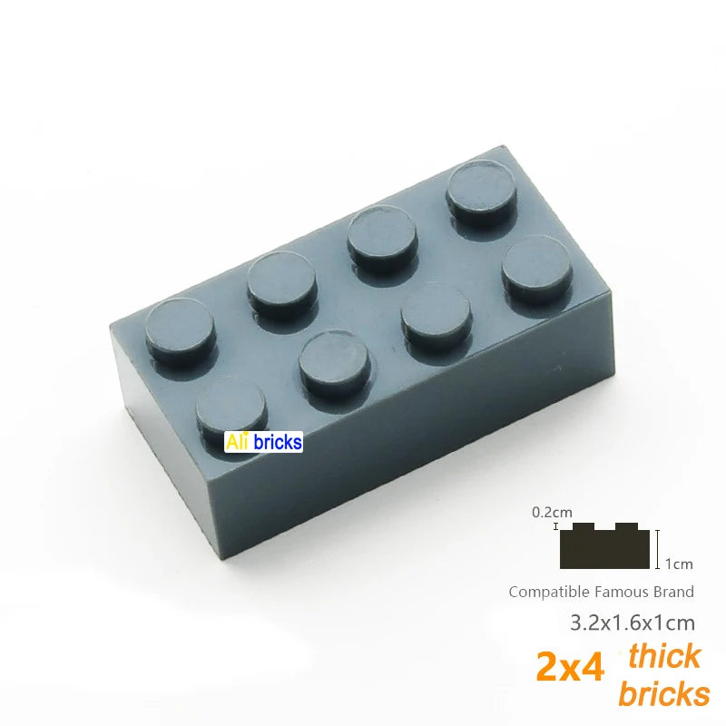 80 Stuks Bouwstenen – Dikke Blokken Compatibel met Lego (3+)
