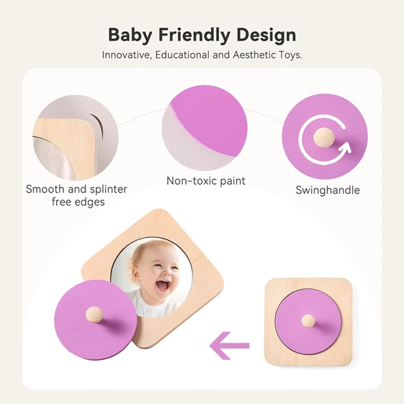 Montessori Baby Kiekeboek – Spiegel Speelboekje (0-3 Jaar)