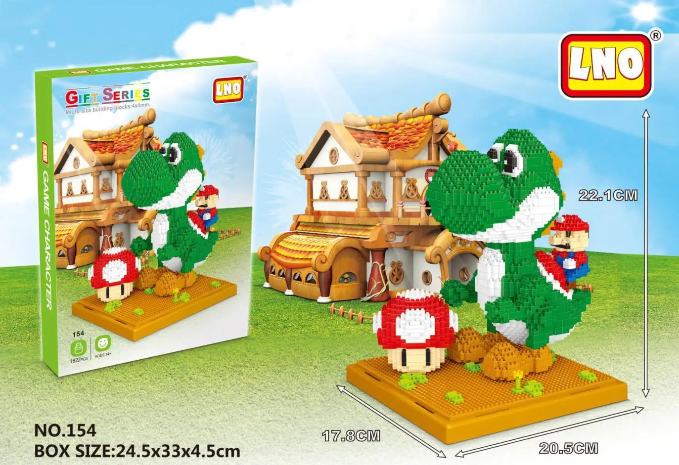 Super Mario Micro Bouwstenen โ Prinses Peach Set (14+ Jaar)