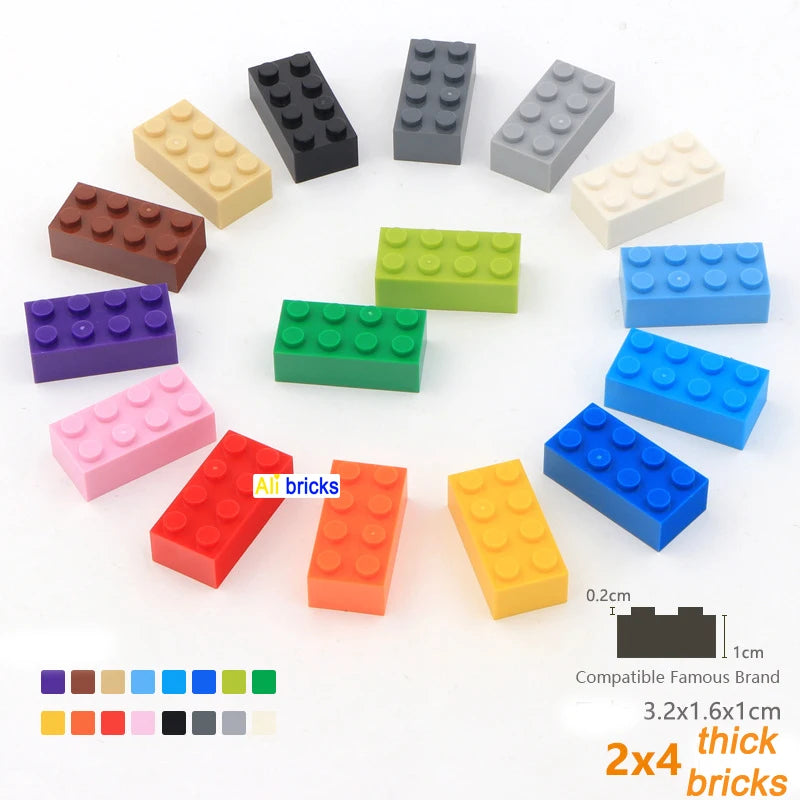 80 Stuks Bouwstenen – Dikke Blokken Compatibel met Lego (3+)