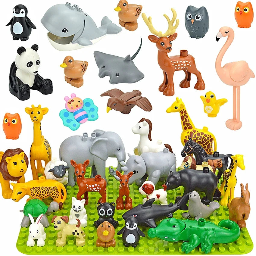 Dieren Bouwstenen Kind – 72x Grote Duplo Blokken Set (3+ Jaar)