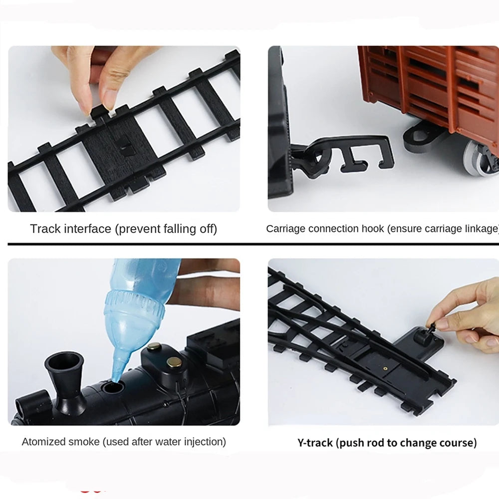 RC Stoomtrein met Rook & Geluid – Afstandsbedienbare Treinset Kinderen