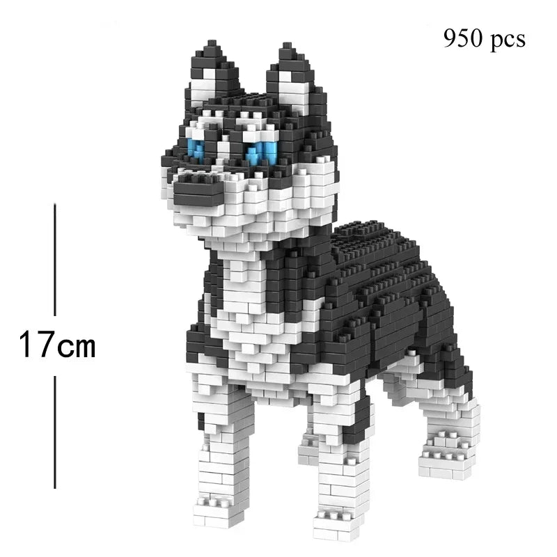 Yorkshire Terrier Hondenmodel – Micro Bouwstenen Set (14+)
