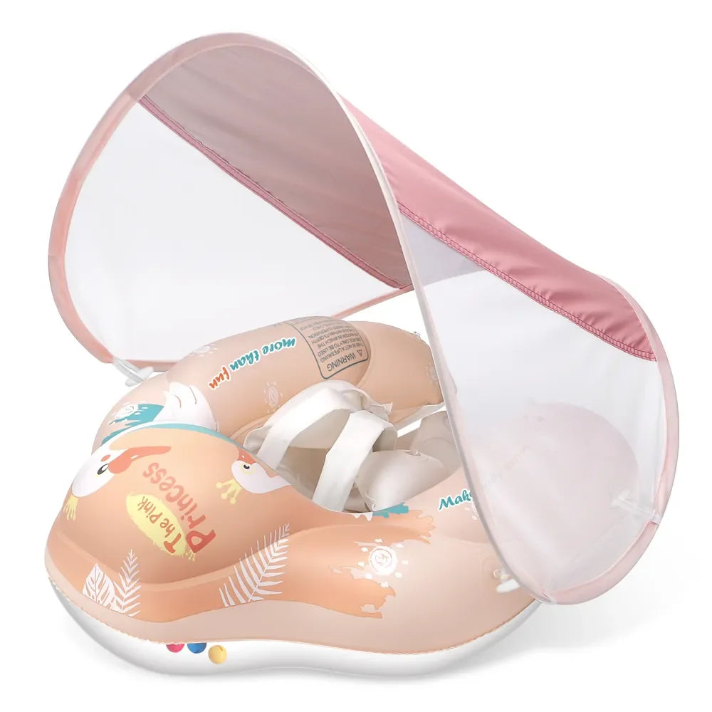 Opblaasbare Baby Zwemwagen met Zonnekap – Veilig & Comfortabel