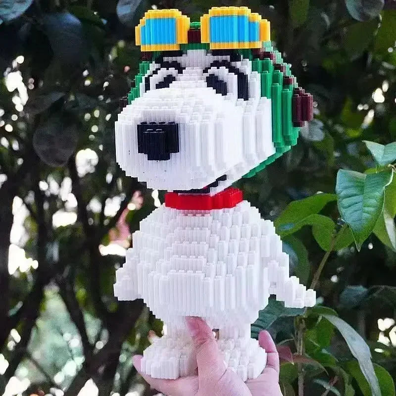 Snoopy bouwsteen driedimensionaal