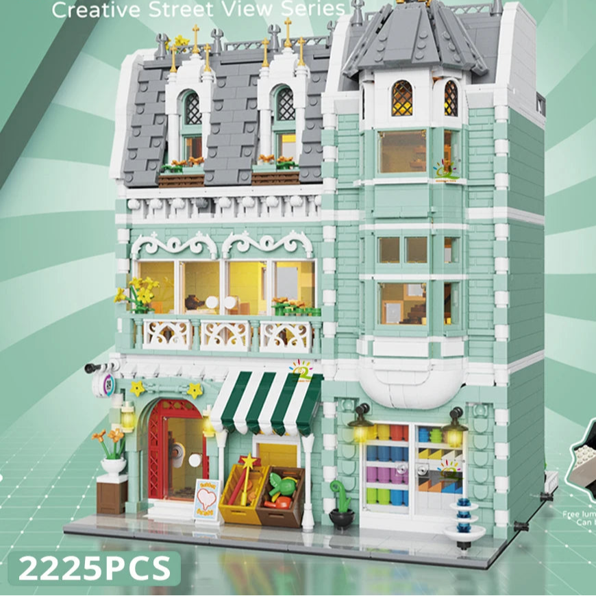 City Corner Coffee Bouwset – Mini Café Speelgoed | 14+ | MOC Style