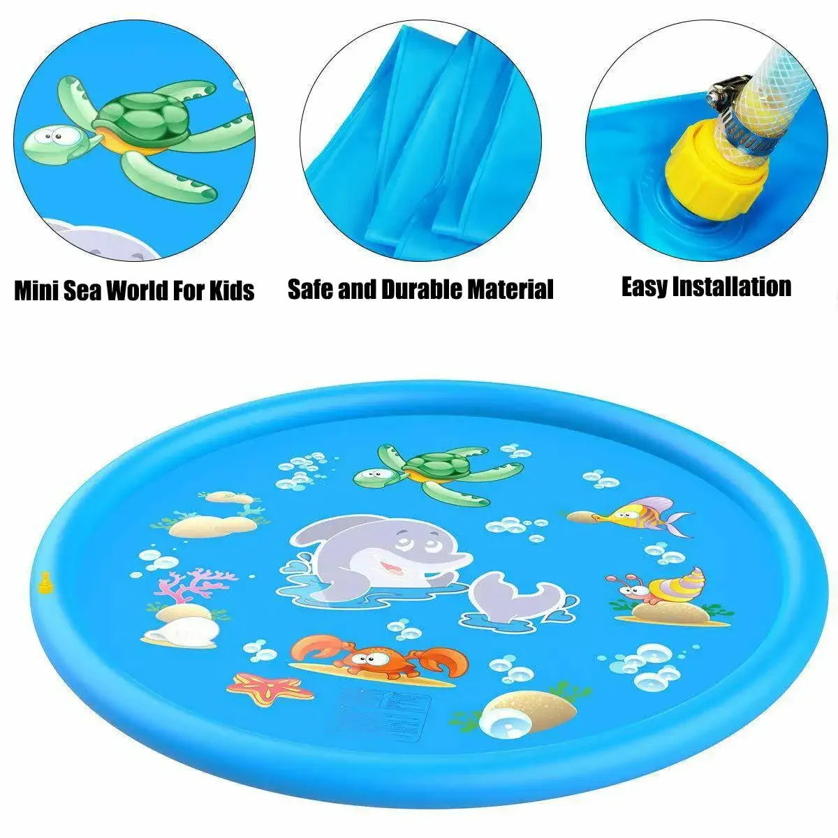 Opblaasbaar Kinderzwembad 100/170 cm – Cartoon Badje 0–9 Jaar