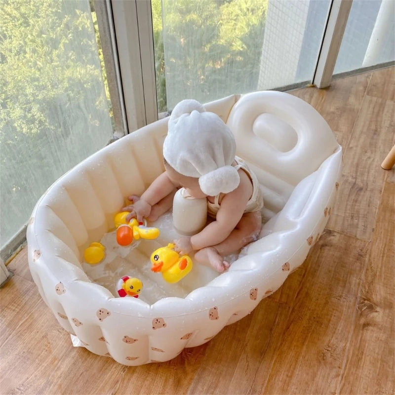 Opblaasbare Babybadkuip met Cartoon Design – 90x55x30 cm