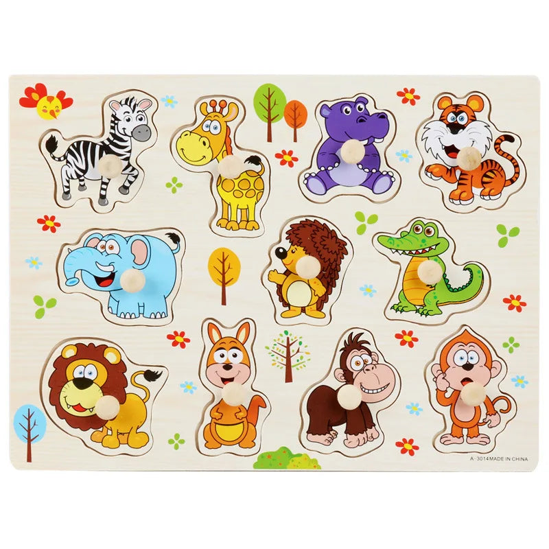 Houten Montessori Puzzel – Letters & Cijfers voor Kind (3-6 jaar)