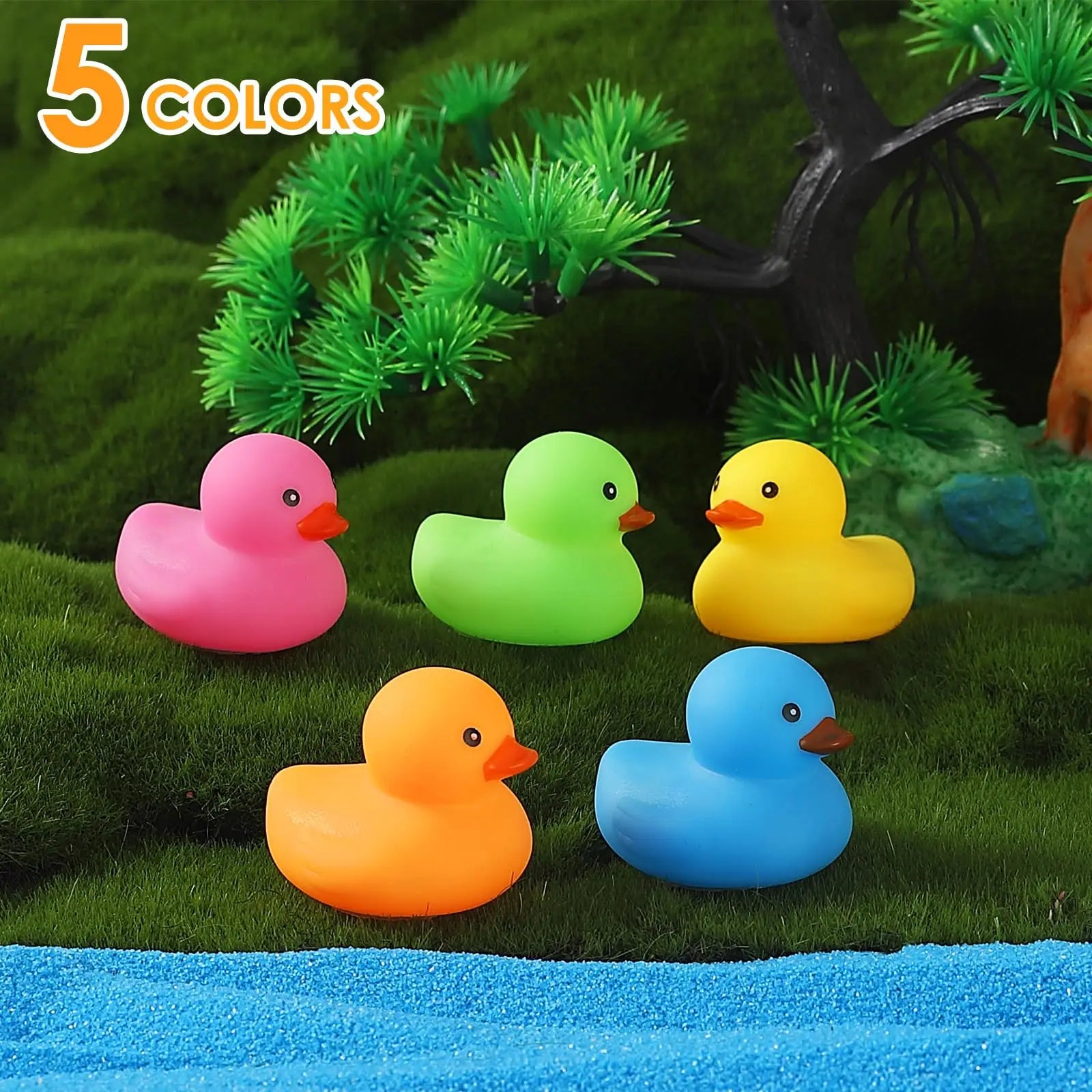 Mini Badeendjes – Set van 50/100/150 Kleurrijke Drijvende Eendjes