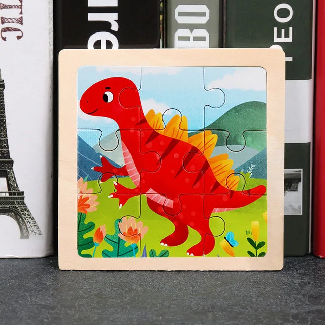 Houten Dierenpuzzel voor Kinderen – Educatief & Duurzaam (3-6 jr)
