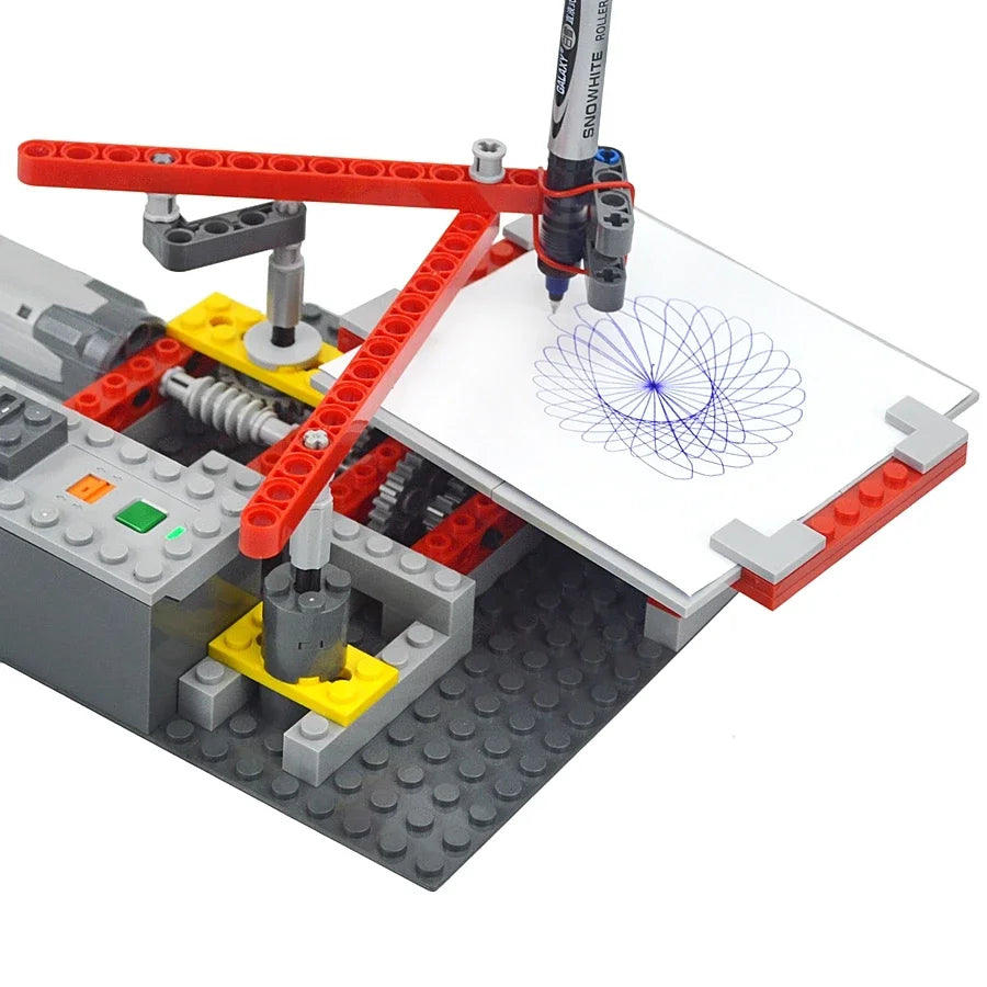 DIY Spirograaf Bouwset – MOC Tekenmachine voor Kinderen (3-12 jaar)