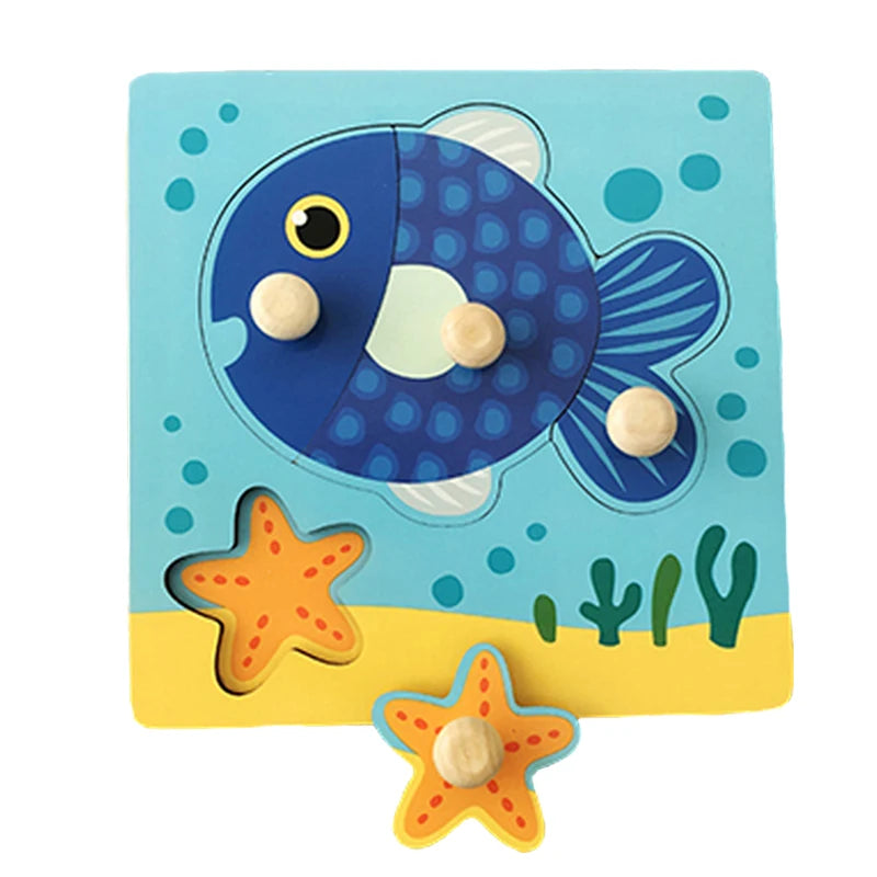 Montessori Houten Puzzel – Leren voor Baby’s & Peuters (1-4 jaar)