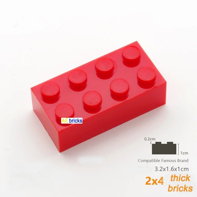 80 Stuks Bouwstenen – Dikke Blokken Compatibel met Lego (3+)