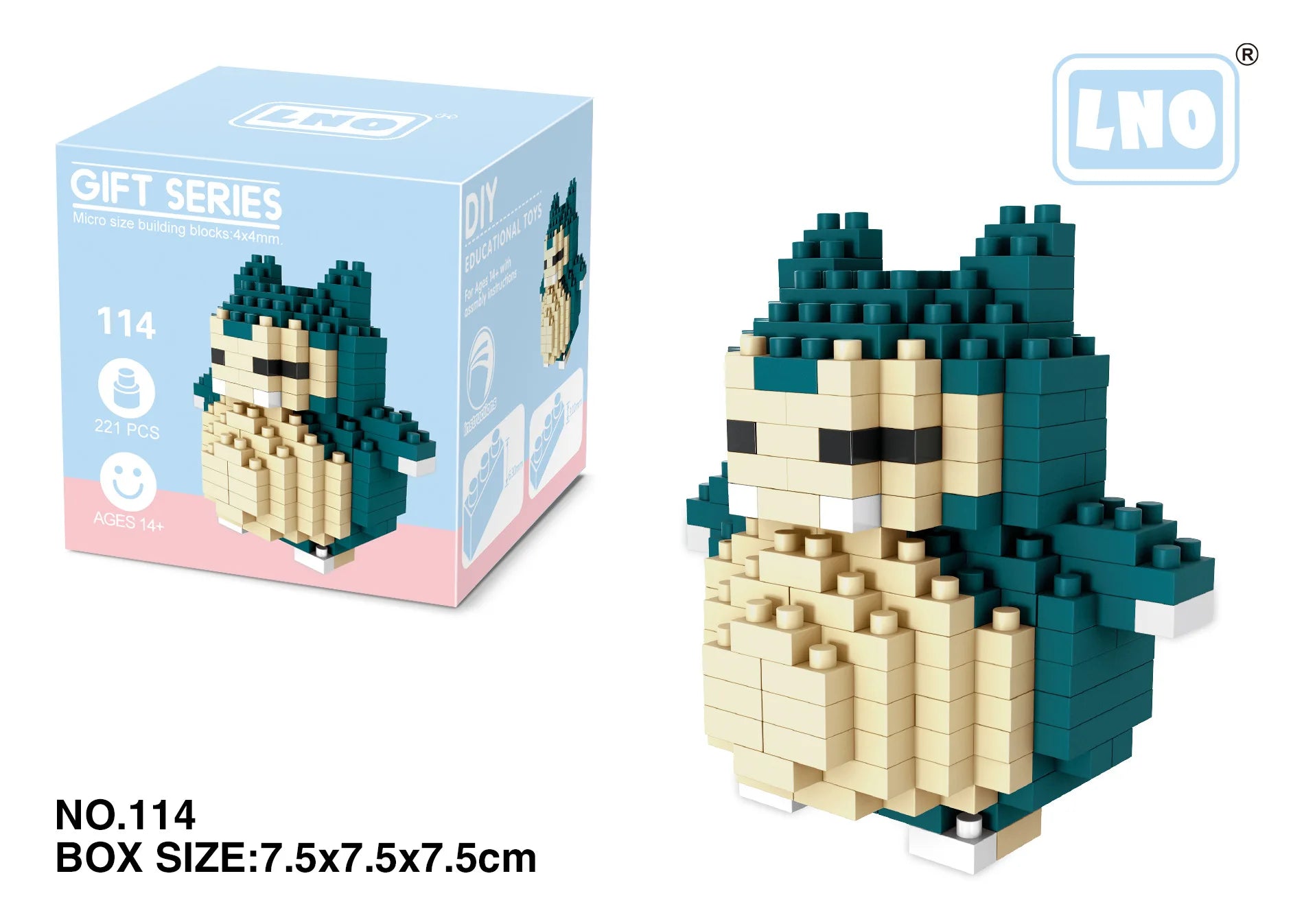 Pokemon Nanoblocks – Charizard & Kyogre Bouwset (14+ Jaar)