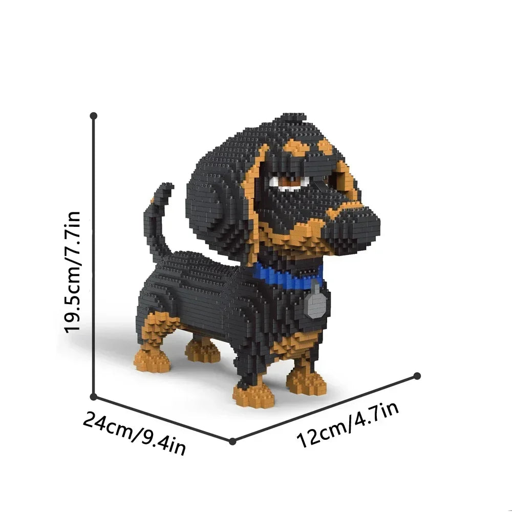 Yorkshire Terrier Hondenmodel – Micro Bouwstenen Set (14+)