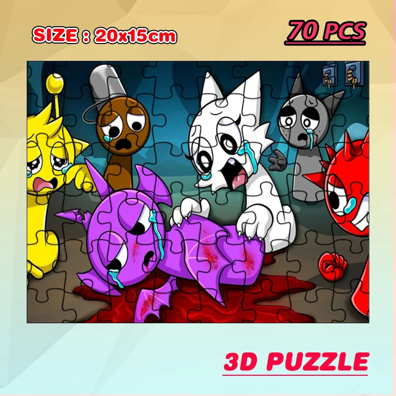 Sprunki 3D Puzzel – Incredibox Cartoon Model (14+ jaar)