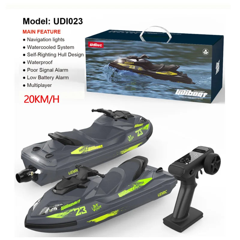 Speedboot met Jetspray & LED – 25 km/u RC Boot voor Kinderen