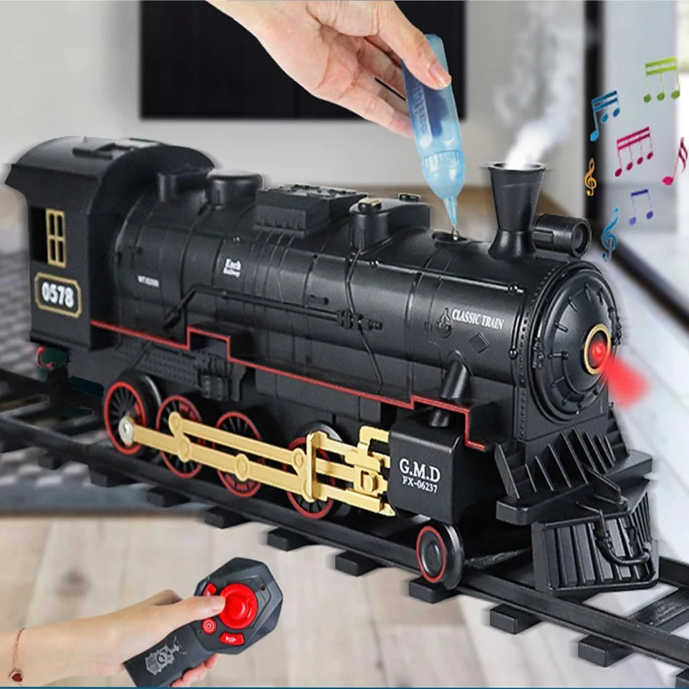 RC Stoomtrein met Rook & Geluid – Afstandsbedienbare Treinset Kinderen