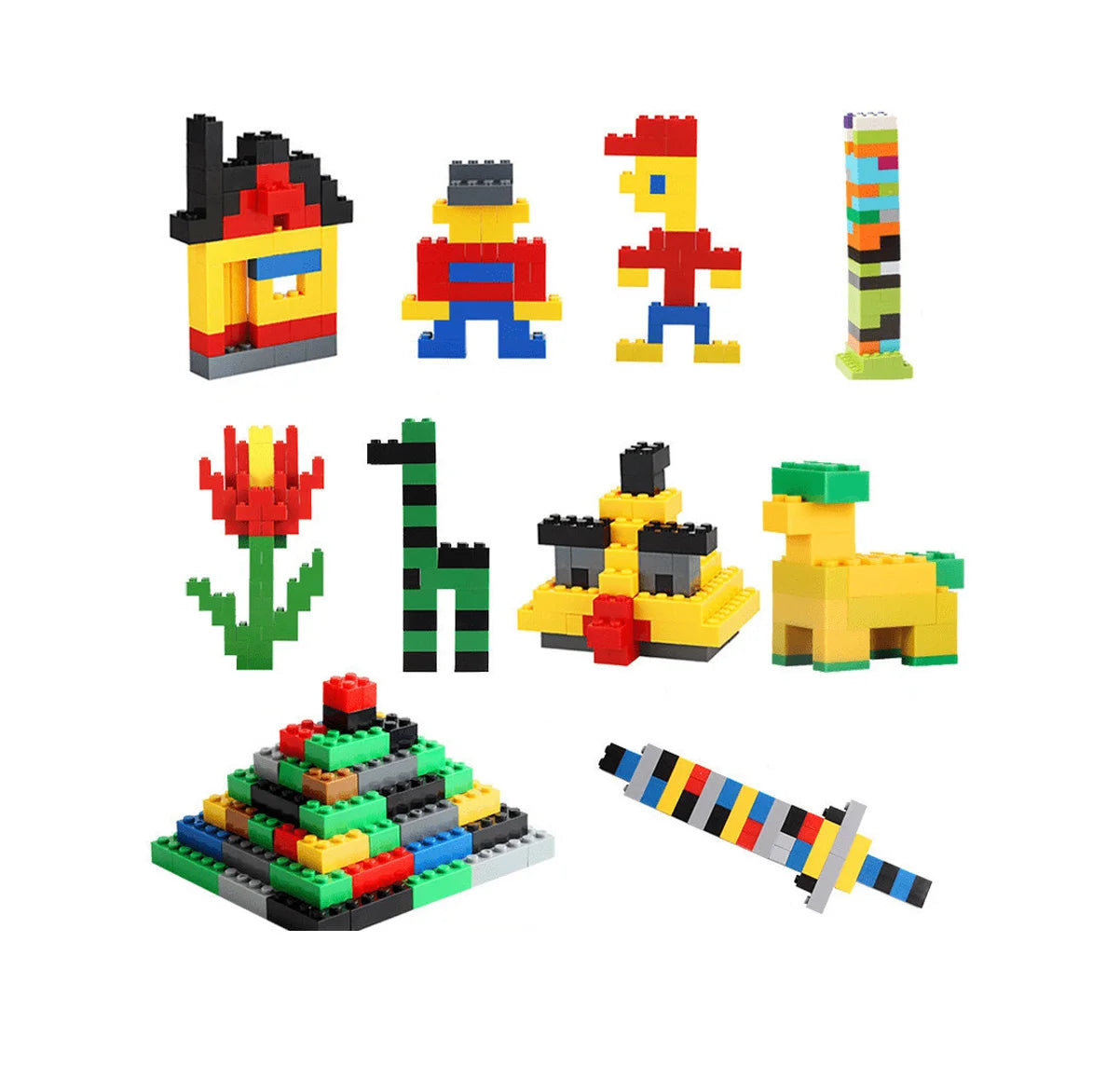 Kinderbouwstenen DIY Stad – 800+ Blokken | 4-12 jaar