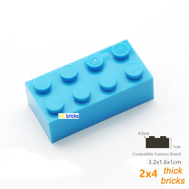 80 Stuks Bouwstenen – Dikke Blokken Compatibel met Lego (3+)