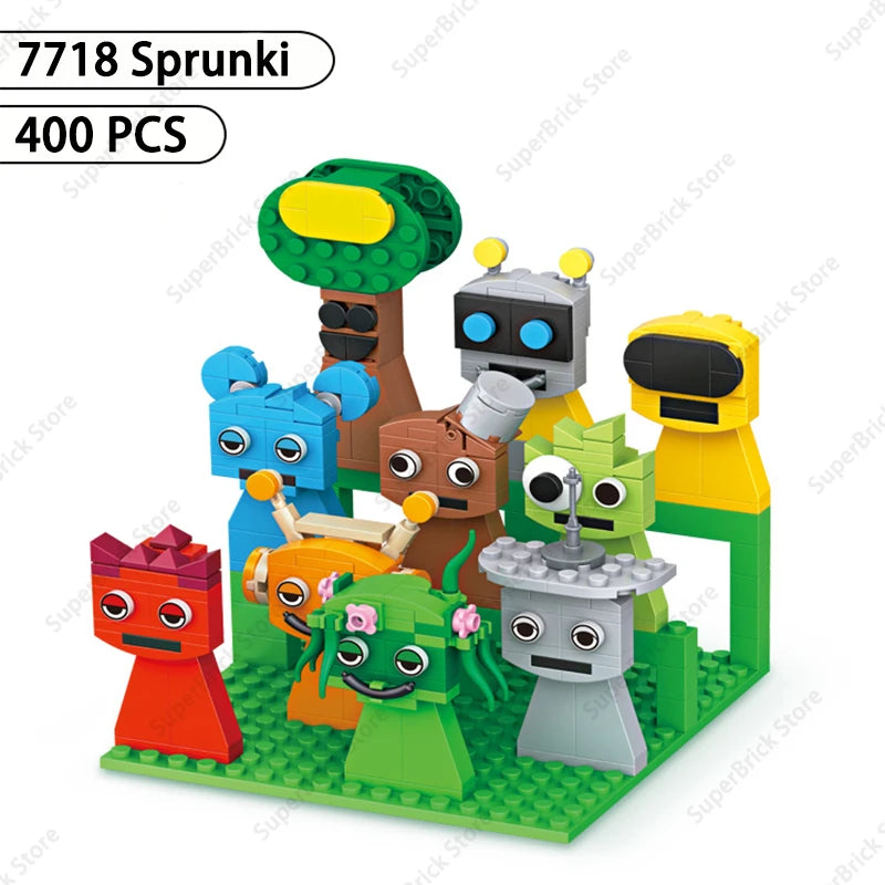 Sprunki Horror Bouwstenen – Griezelige Figuren Set (6+ Jaar)
