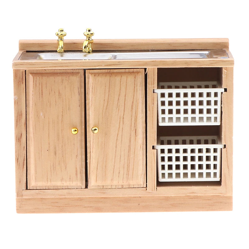 1:12 Miniatuur Poppenhuis Kast – Witte Keramische Meubelset