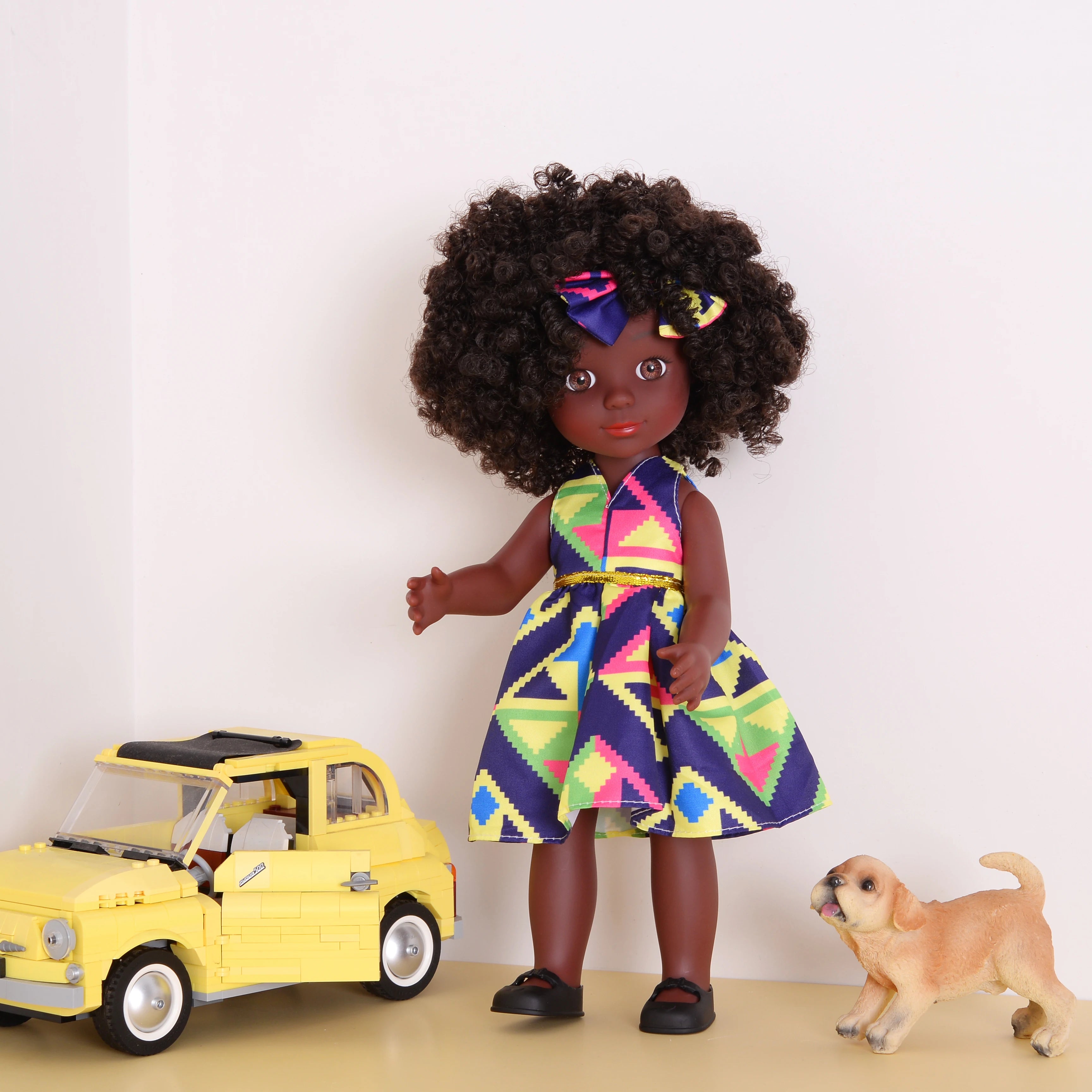 Afrikaanse Modepop 35 cm – Culturele Pop voor Creatief Spel