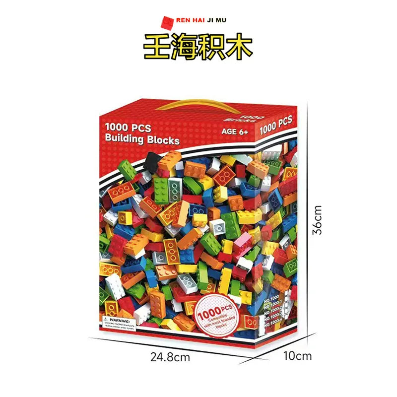 Kinderbouwstenen DIY Stad – 800+ Blokken | 4-12 jaar