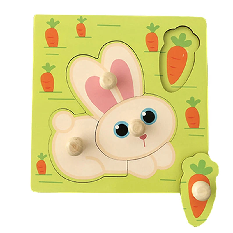 Montessori Houten Puzzel – Leren voor Baby’s & Peuters (1-4 jaar)