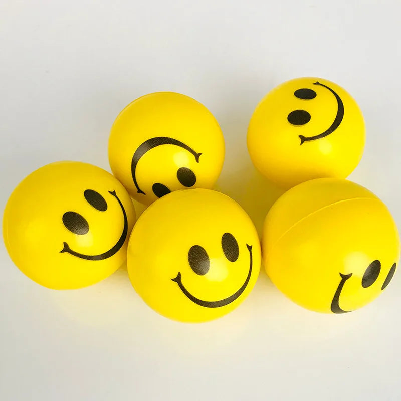 Set van 6 Glimlach Stressballen – Ontspanning & Plezier voor Kinderen