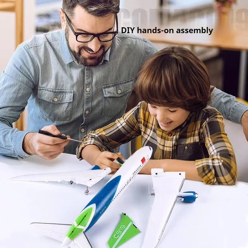 QF008B C919 Zweefvliegtuig Bouwpakket – RC Vliegtuig voor Kinderen