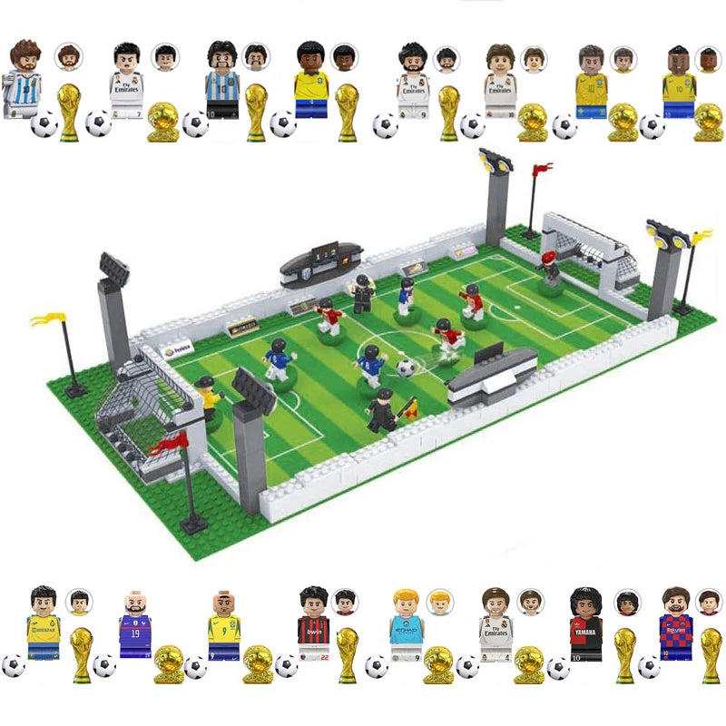 Tafelvoetbal Bouwset – Voetbalstadion & Wereldteam (14+ jaar)