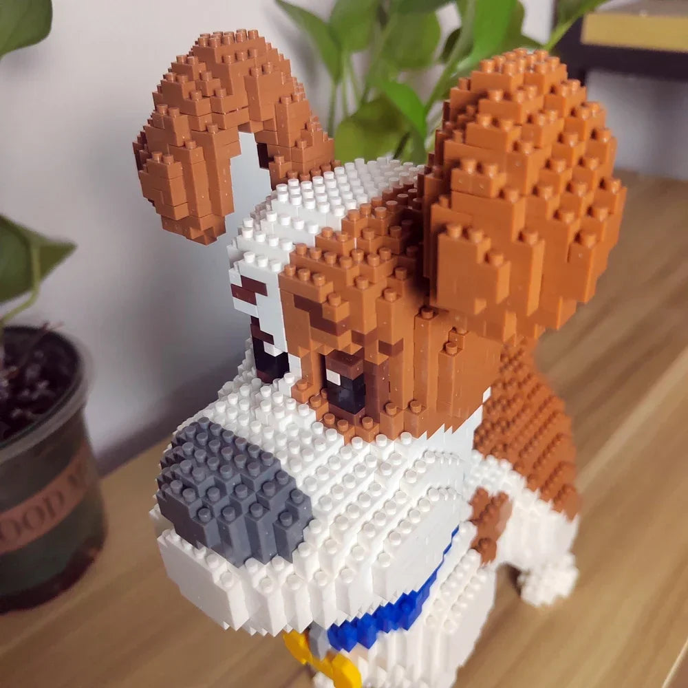 Yorkshire Terrier Hondenmodel – Micro Bouwstenen Set (14+)