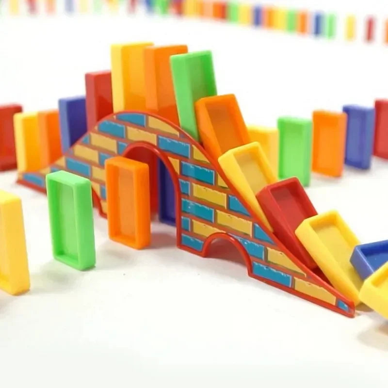 Gemotoriseerde Domino Set 120 Stuks – Vliegtuig & Raket Speelgoed