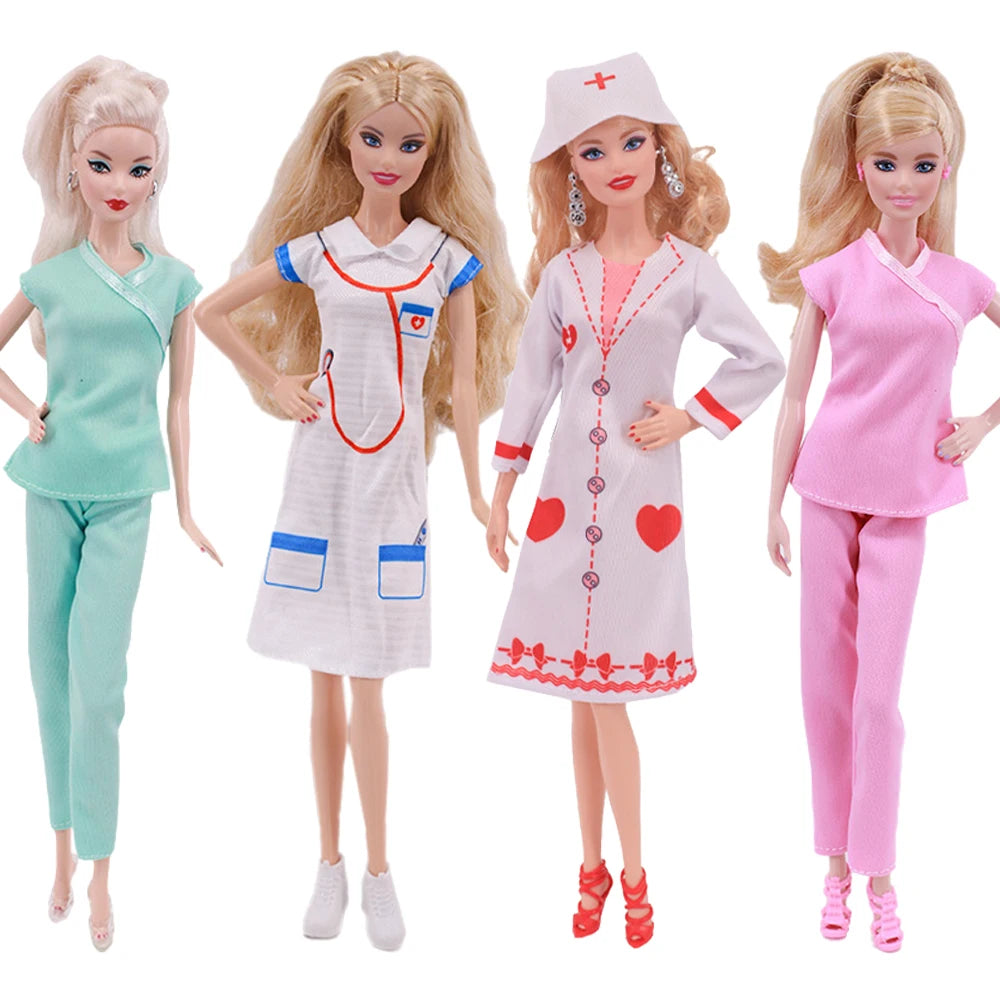 Barbie Dokterskleding & Accessoires – 1:6 Poppenhuis Zorgset